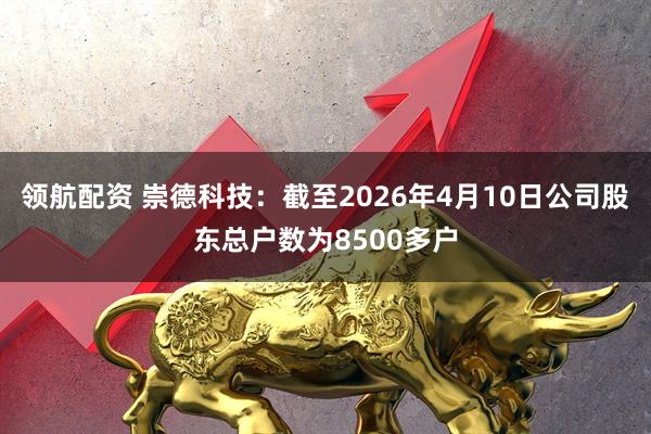 领航配资 崇德科技：截至2026年4月10日公司股东总户数为8500多户